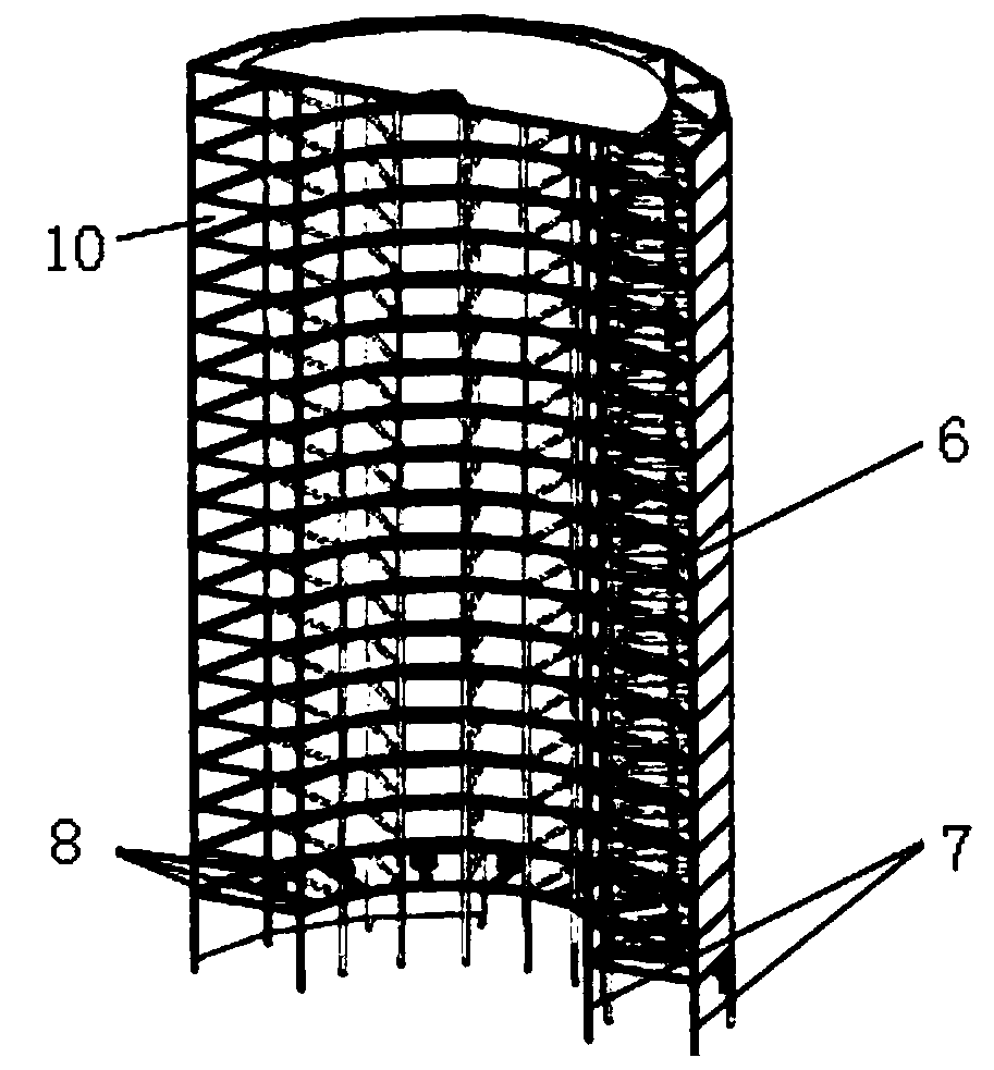 A three-dimensional parking garage for electric vehicles