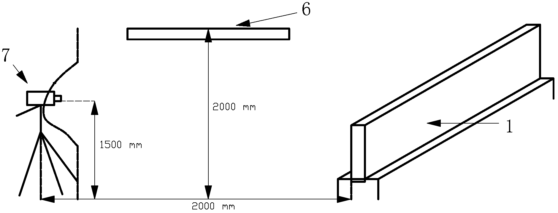 Flat plate tracing simulating device system and simulating method for salt water intrusion under tidal action