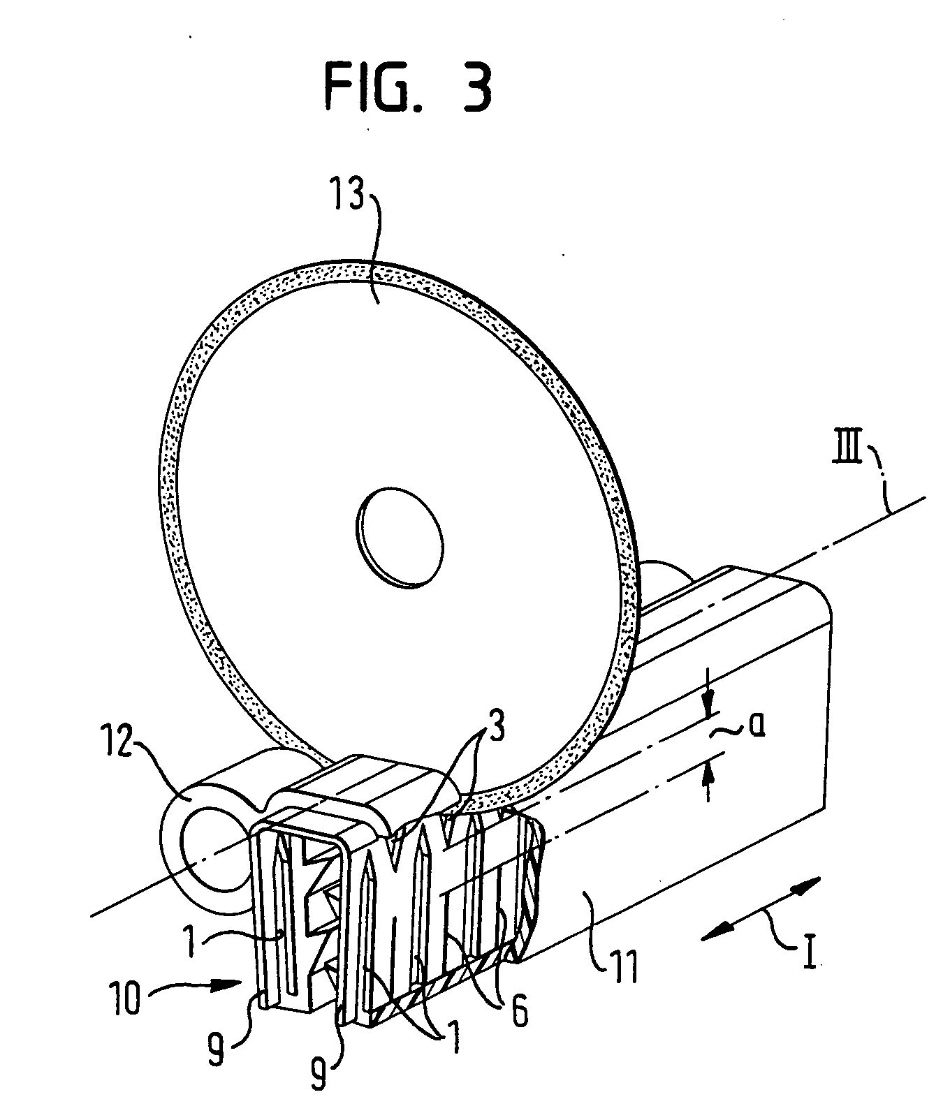 Metal band as inlay for trim strips or sealing strips