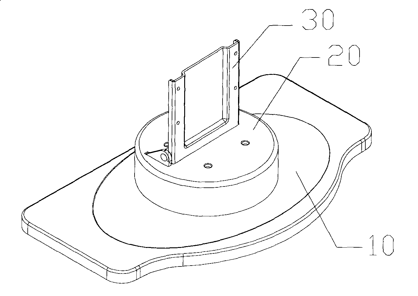 Flat television bracket