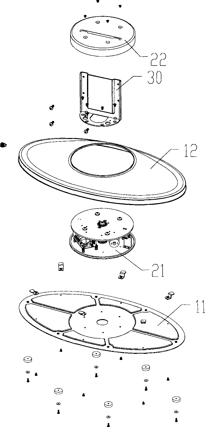 Flat television bracket