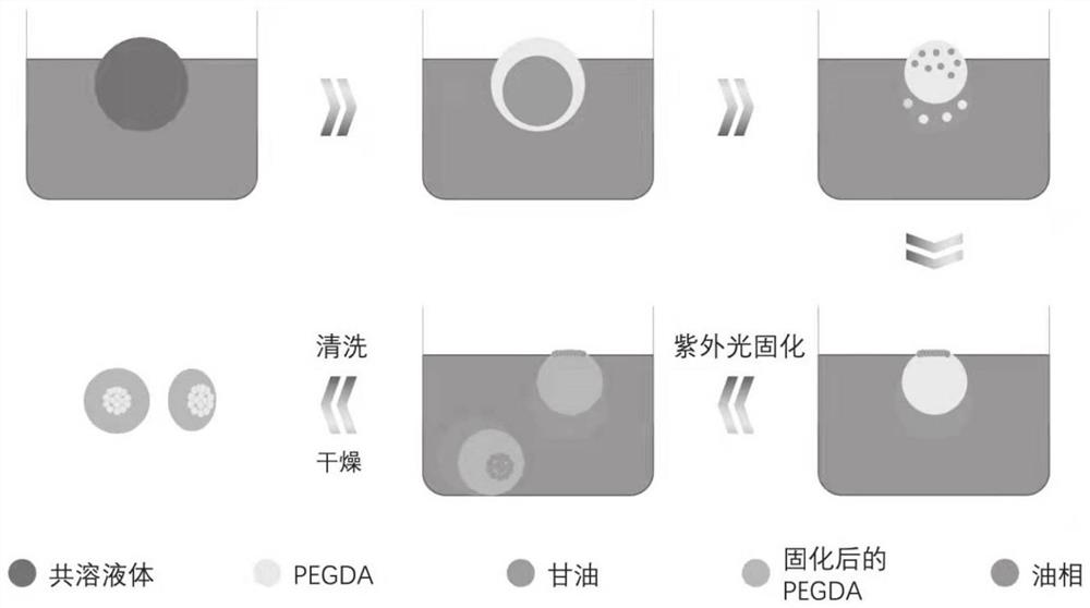 An experimental preparation device and method for frustum-shaped porous pegda microparticles