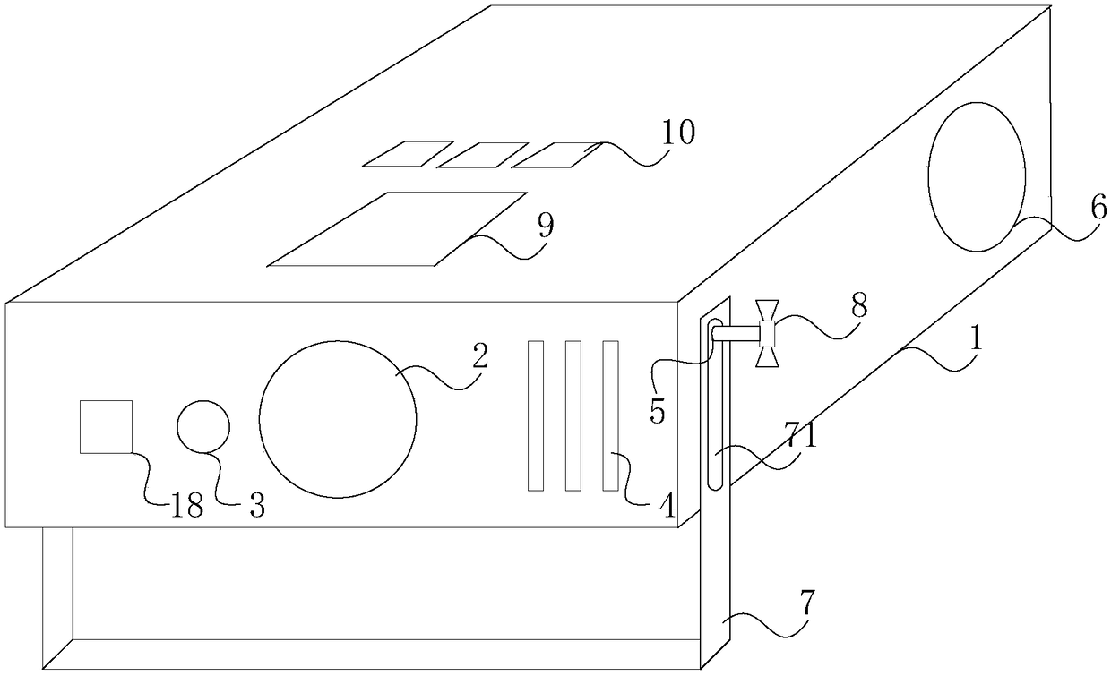 Portable ideology and politics teaching projection equipment