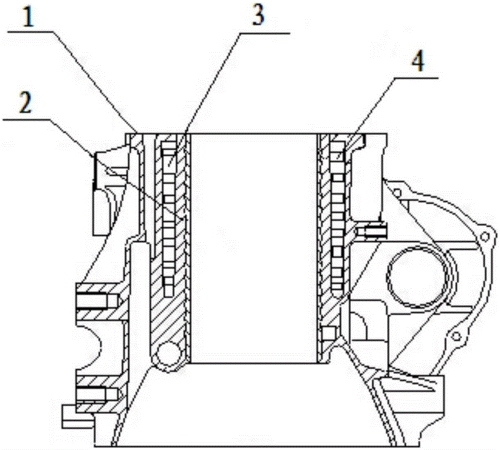 Gasoline engine with firm structure and good heat dissipation