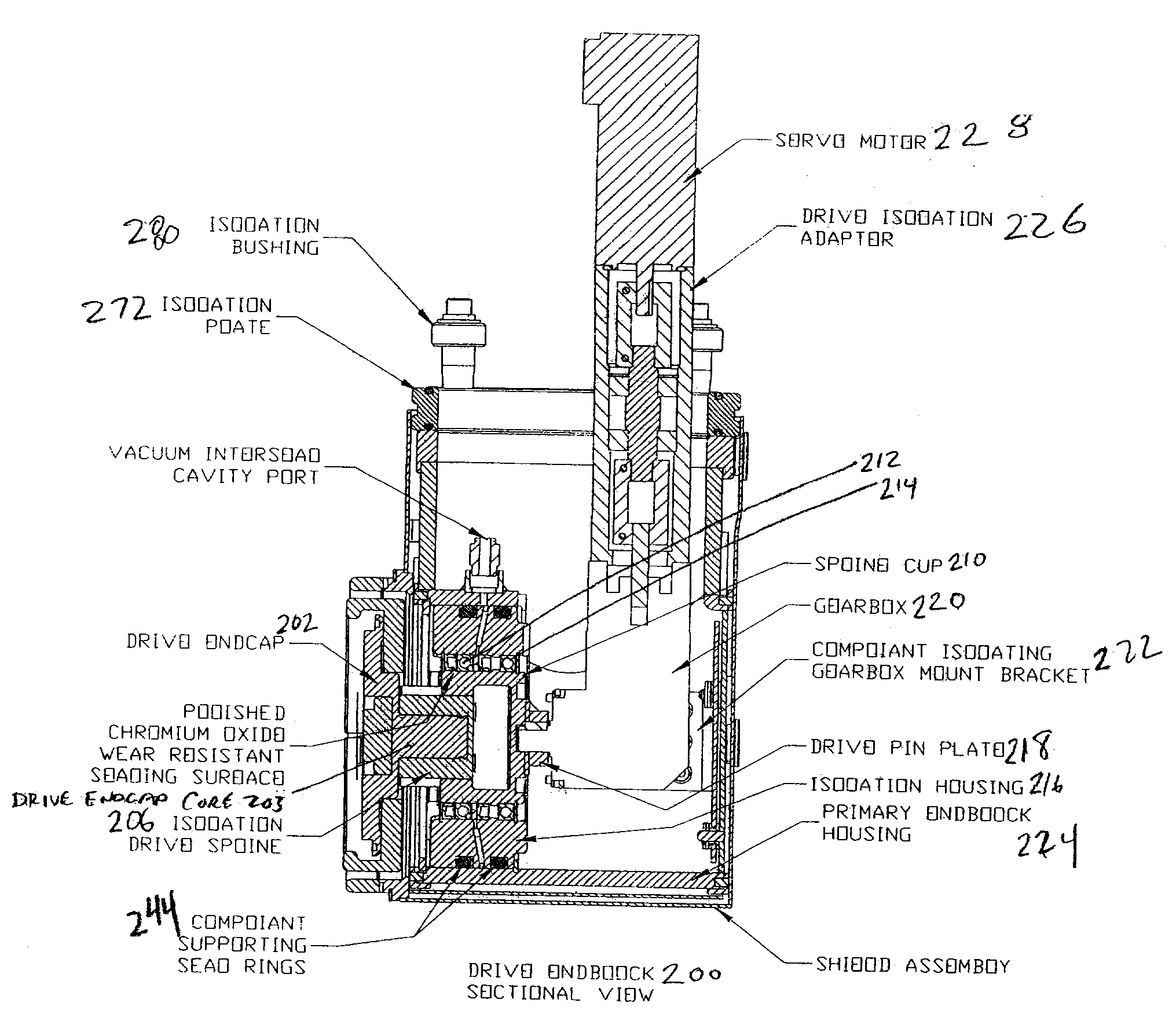 Cylindrical AC/DC Magnetron with Compliant Drive System and Improved Electrical and Thermal Isolation