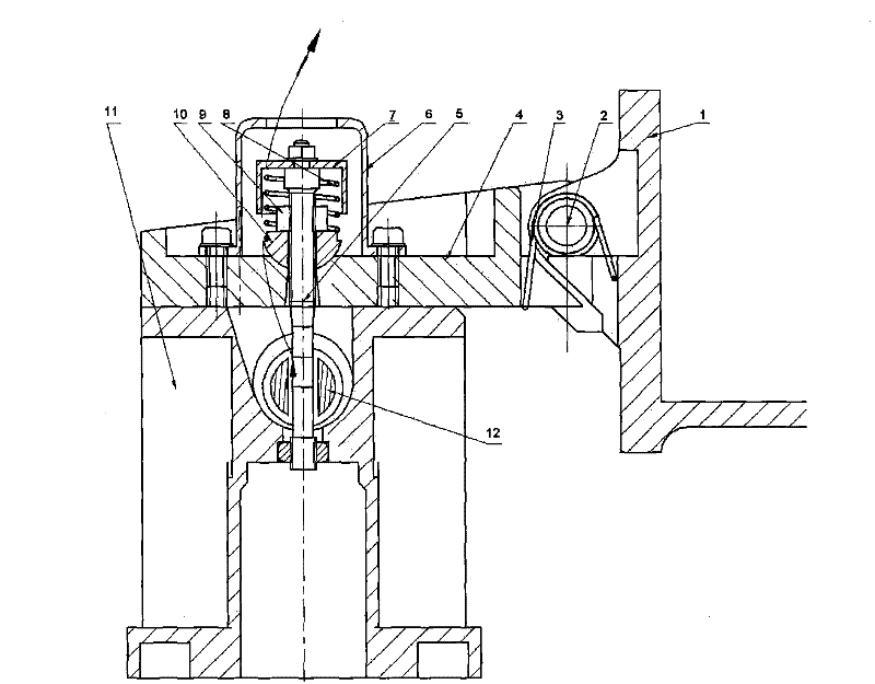 Turnover space-borne antenna locking releasing device