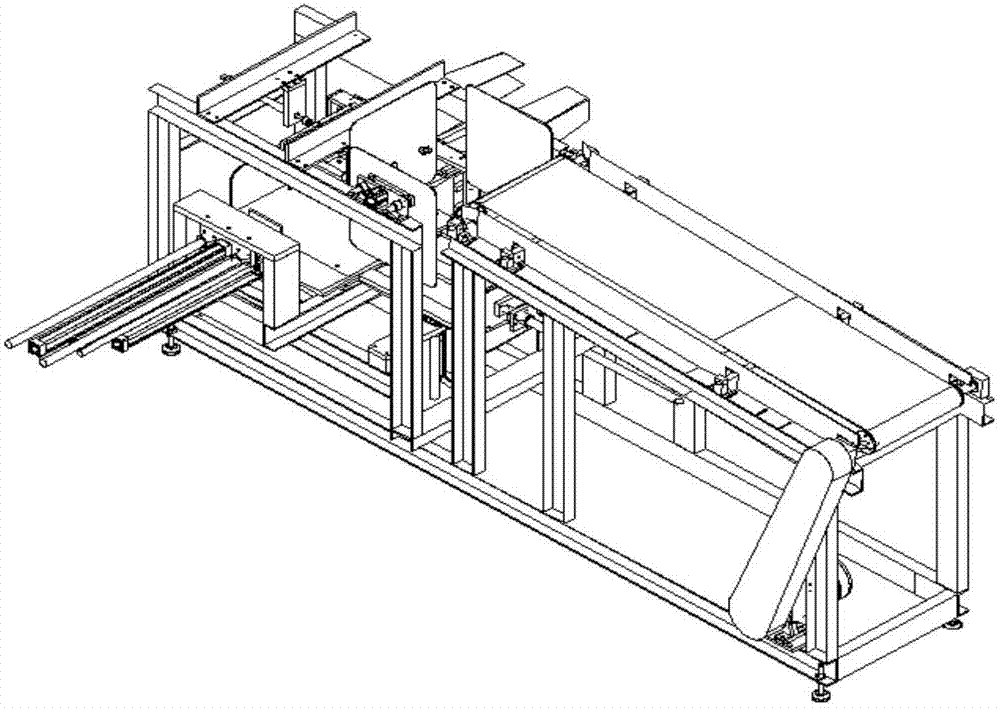 Carpet shaping, stacking and boxing all-in-one machine