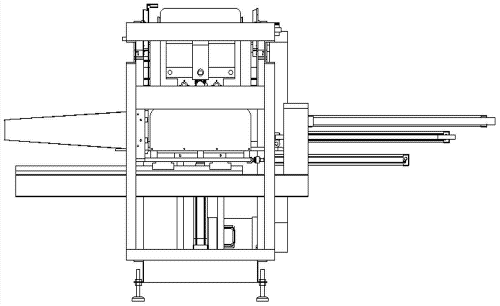 Carpet shaping, stacking and boxing all-in-one machine