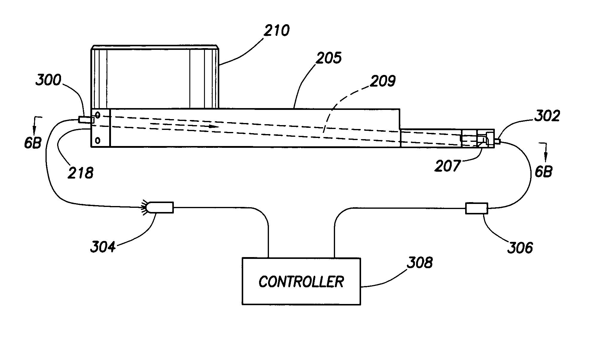 Liquid delivery system with horizontally displaced dispensing point