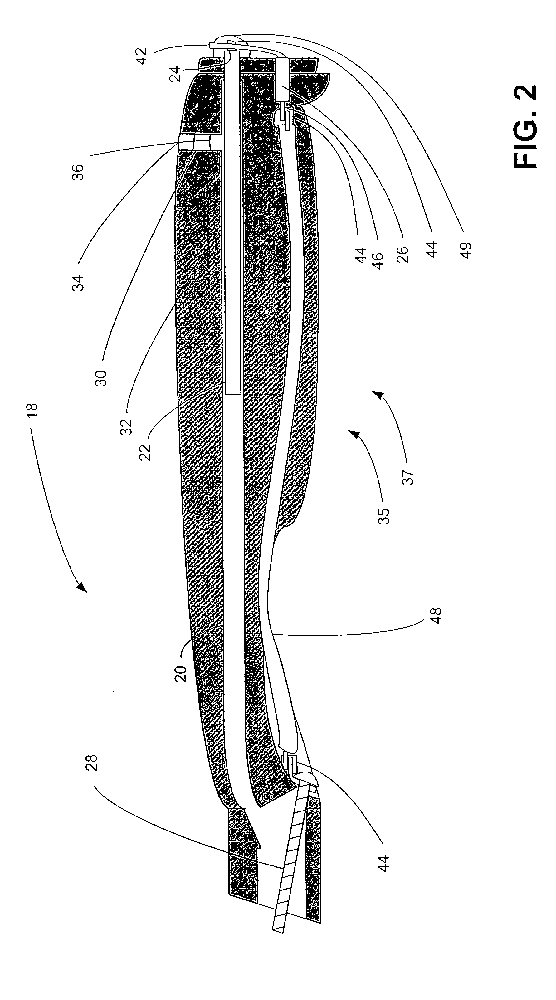 Electron source for food treating apparatus and method