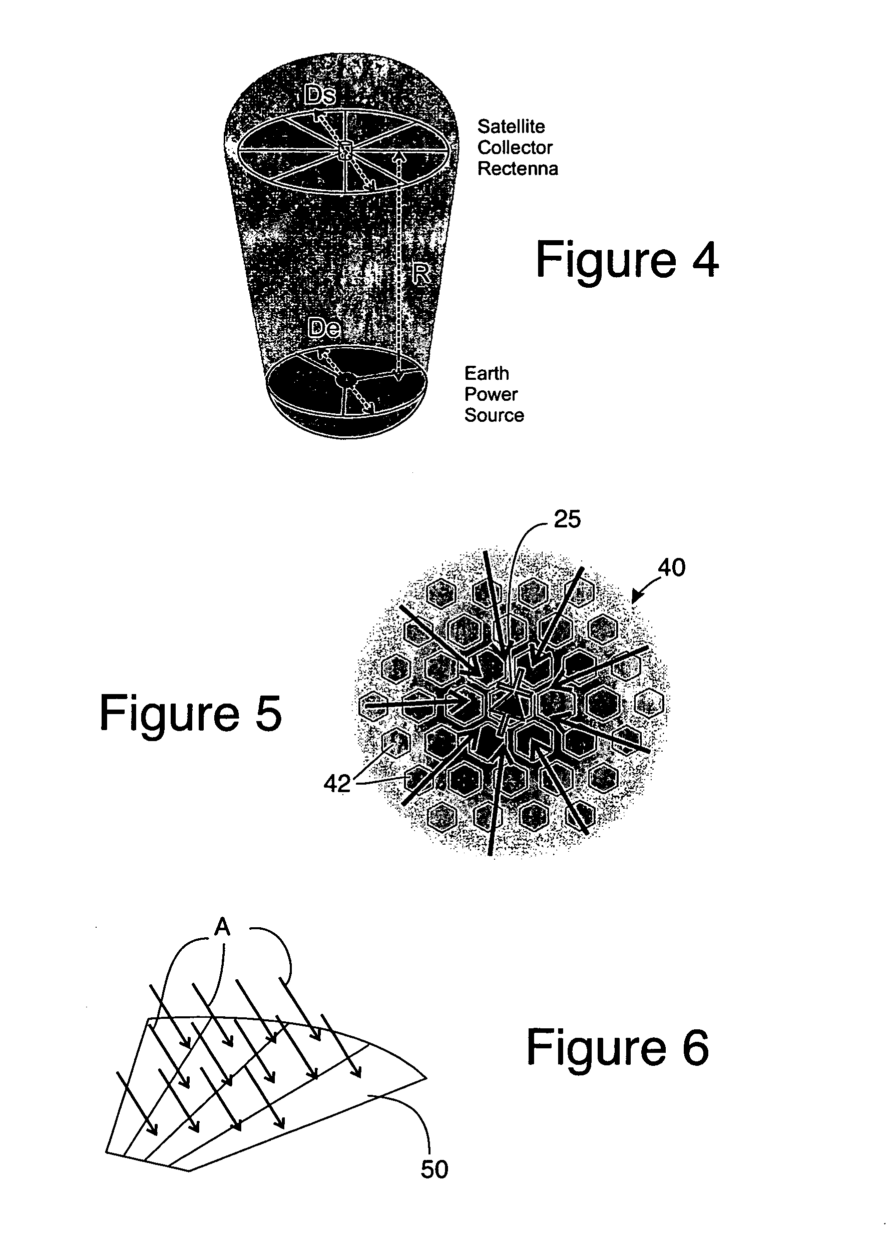 Large aperture rectenna based on planar lens structures