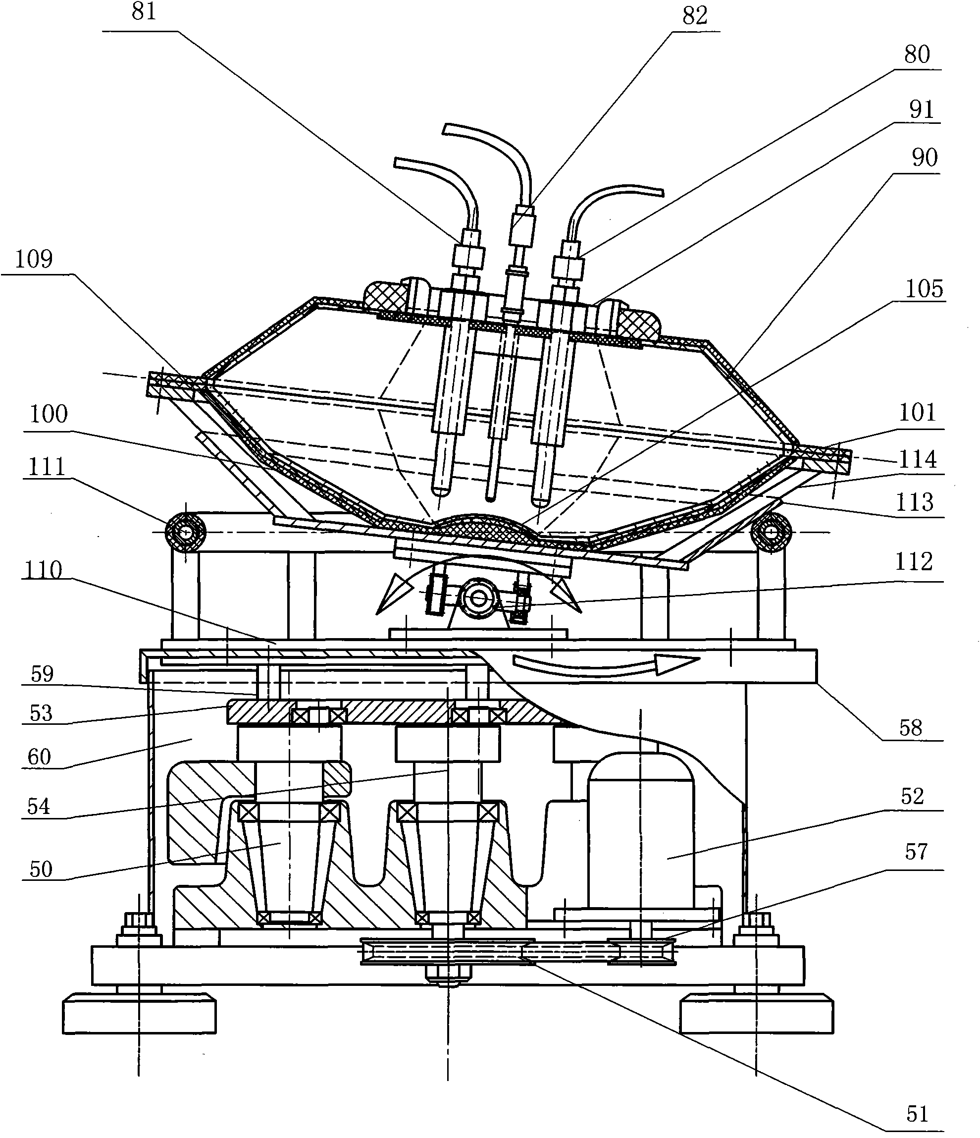 Polygonal plastic bag swing cell reactor and method for culturing animal cells