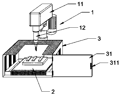 Small splash-proof safe table-type drilling machine