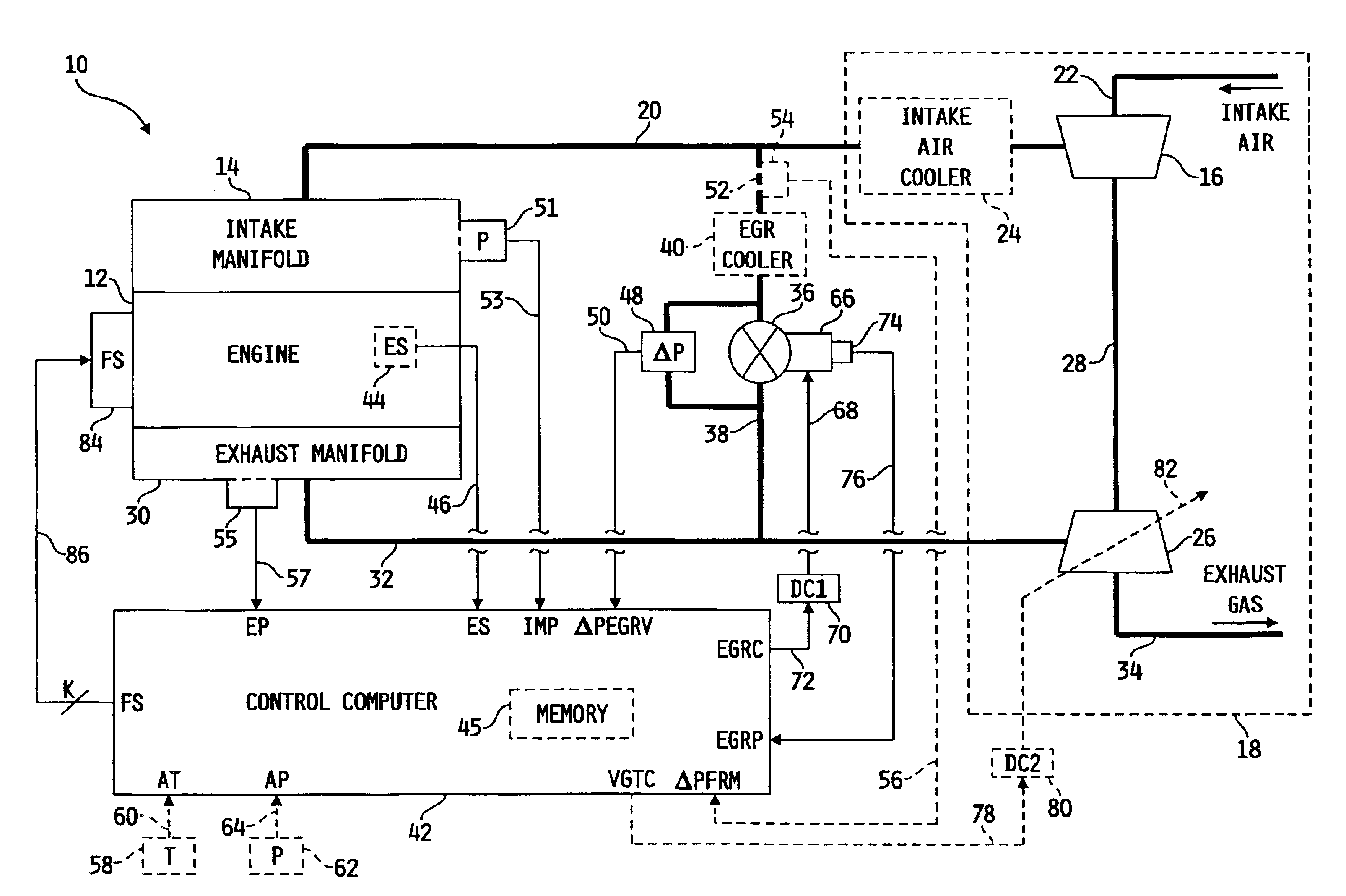 System for diagnosing delta pressure sensor operation