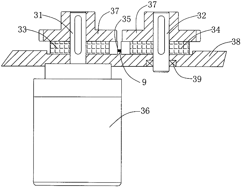 Equipment for automatically piling up and magnetizing blocky magnetic materials