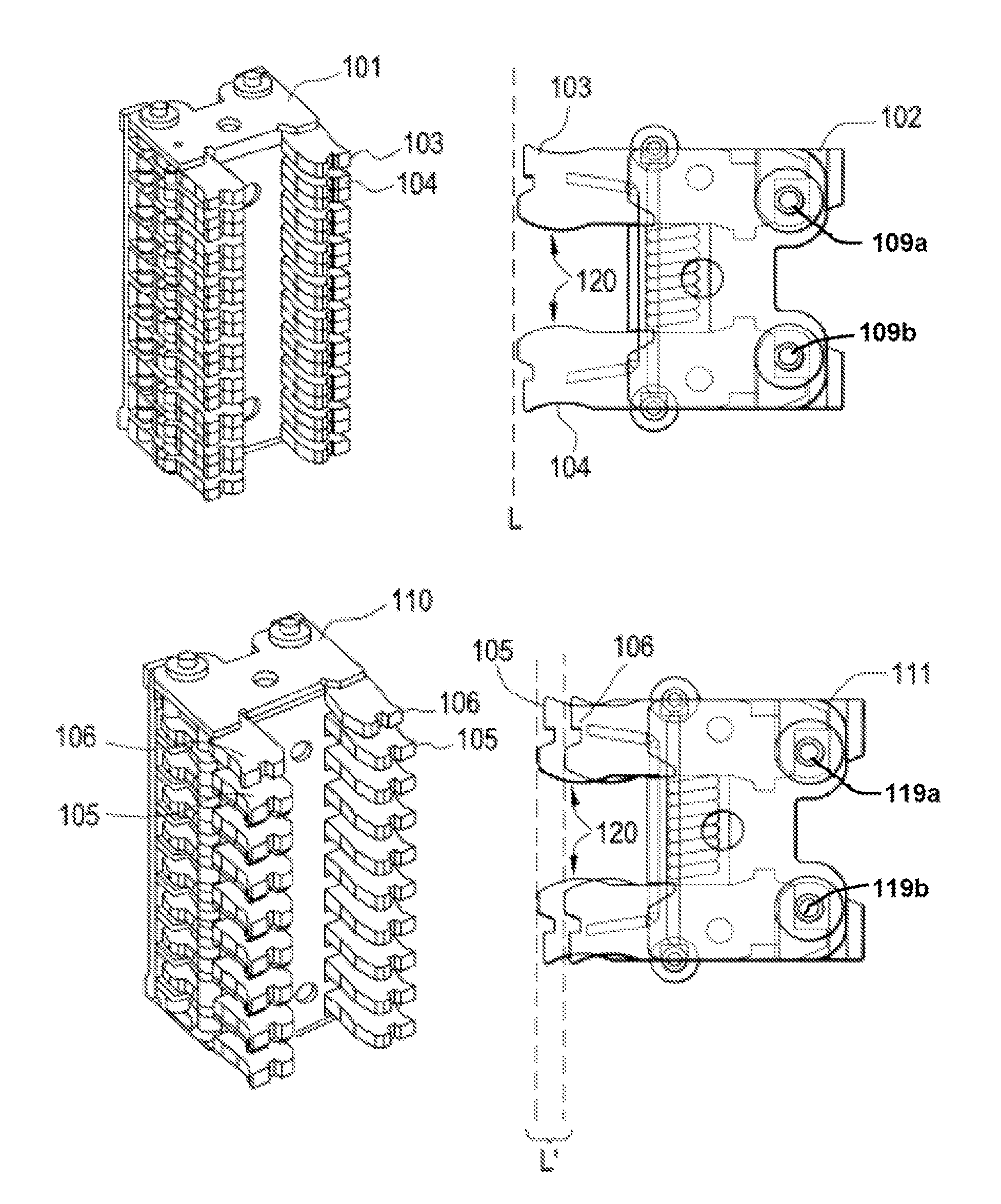 Racking of electrical distribution devices