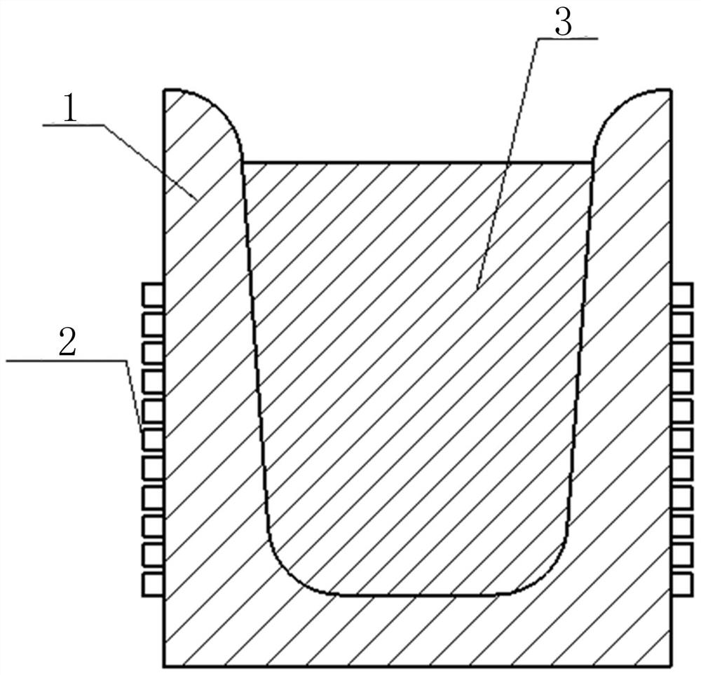 Operation method for melting squatting furnace steel body by medium-frequency induction steel melting furnace