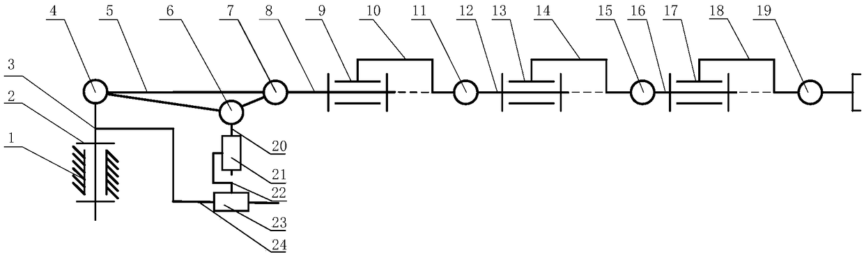 Series connection nine-degree-of-freedom spraying robot