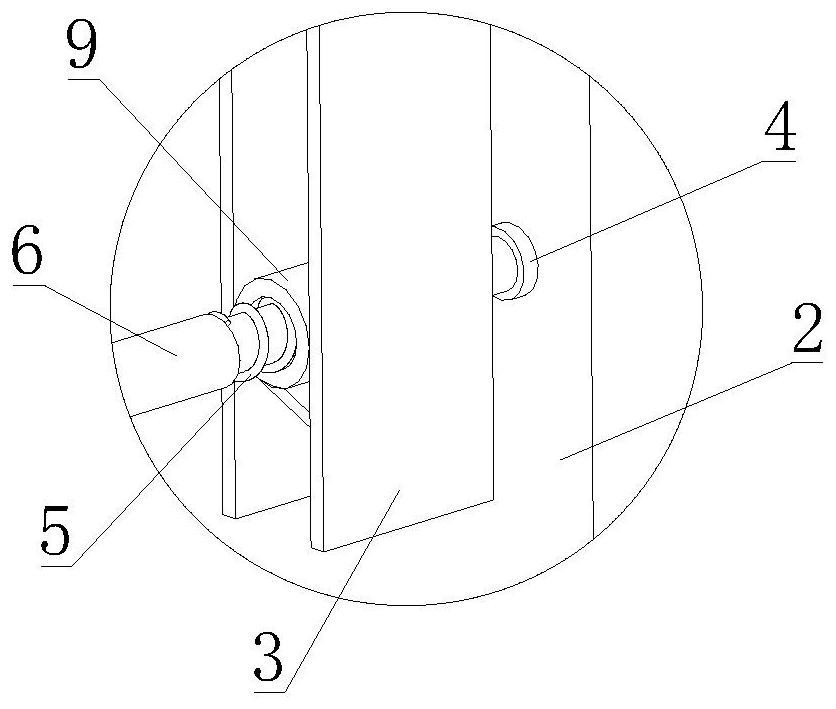 A steel beam damping structure