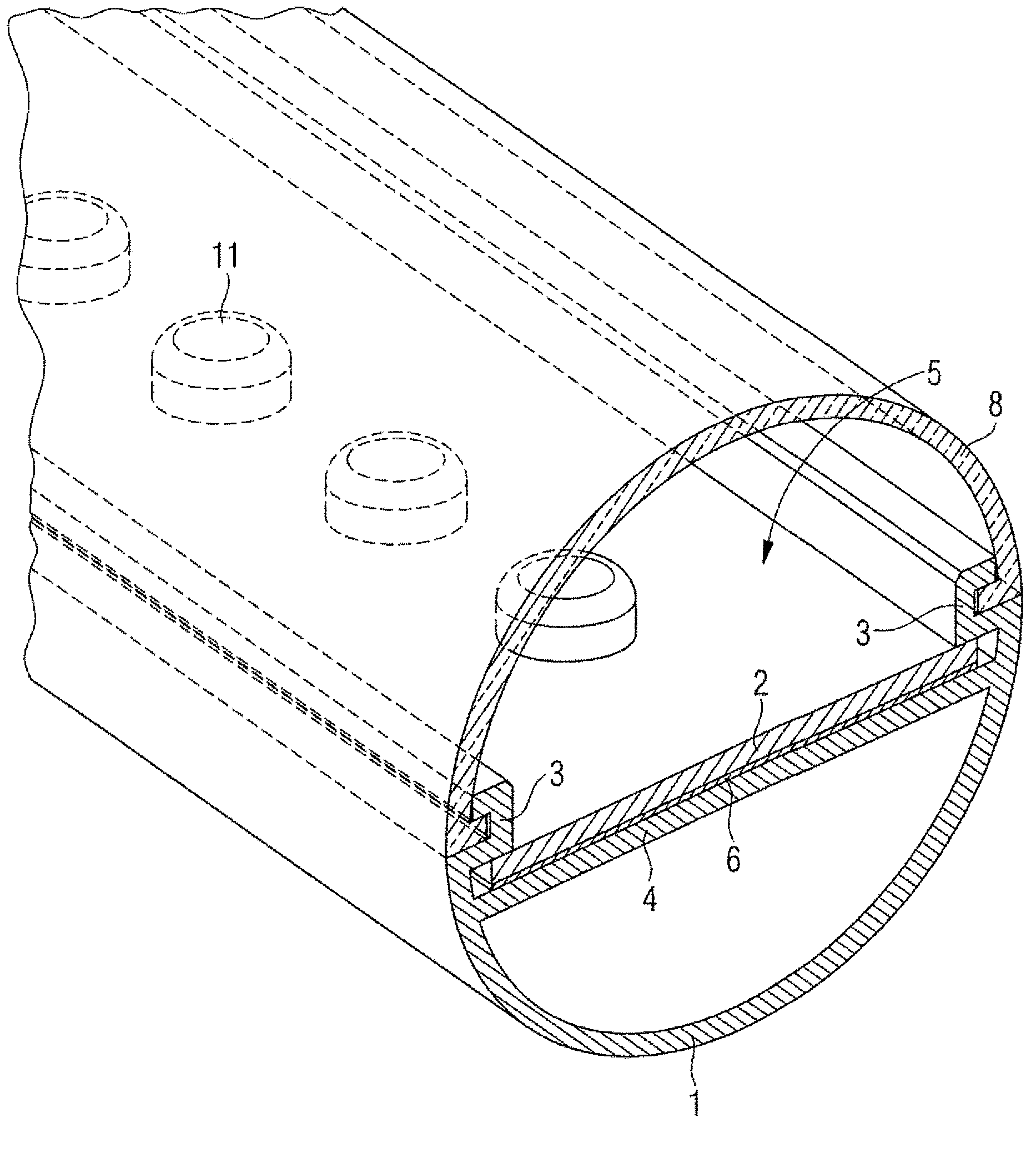 Process for producing LED lamp and corresponding LED lamp