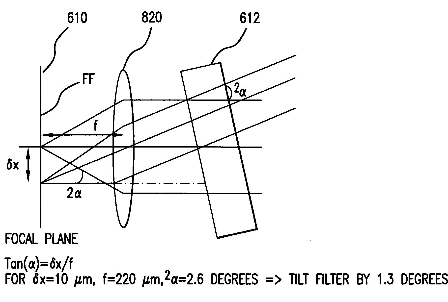 Semiconductor laser with tilted fabry-perot tunable filter