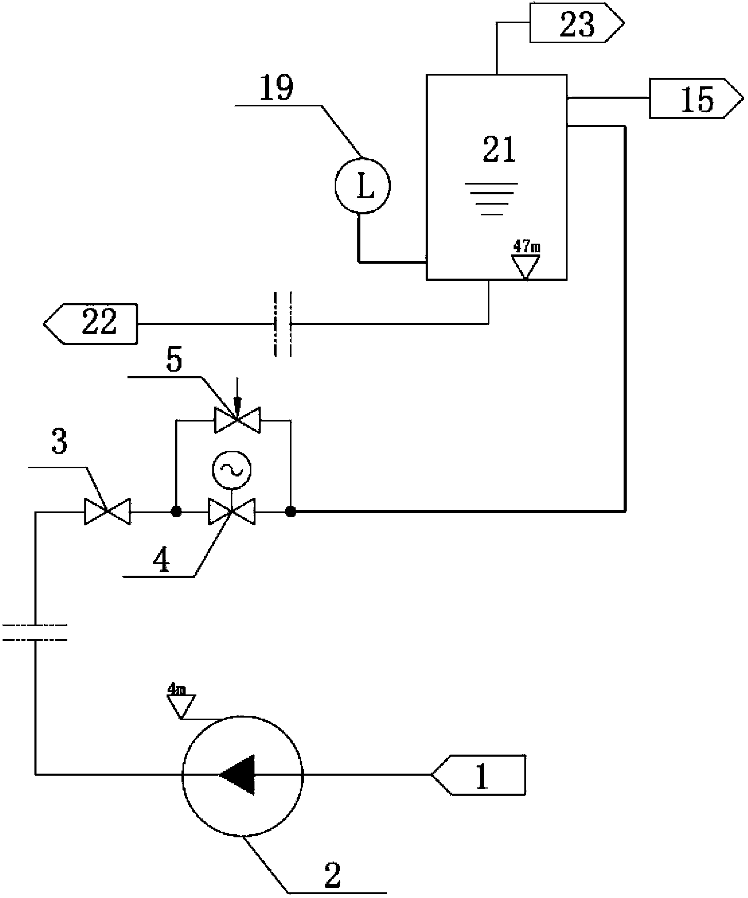 Non-active pressure-boosting pressure-stabilizing system capable of alleviating cavitation abrasion of water lubricated main-pump bearing