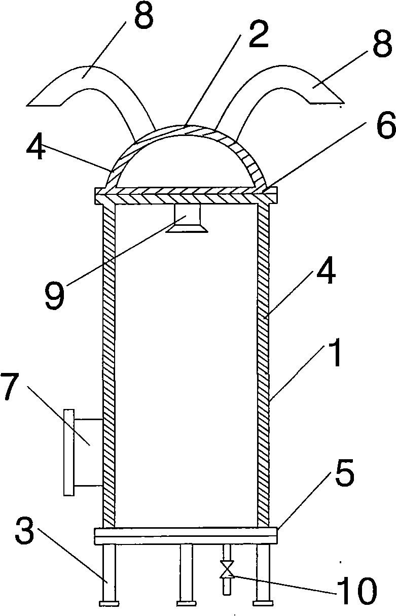 Silencing method for gas exhaustion/steam discharging pipe of electric power plant, and novel environment friendly silencer