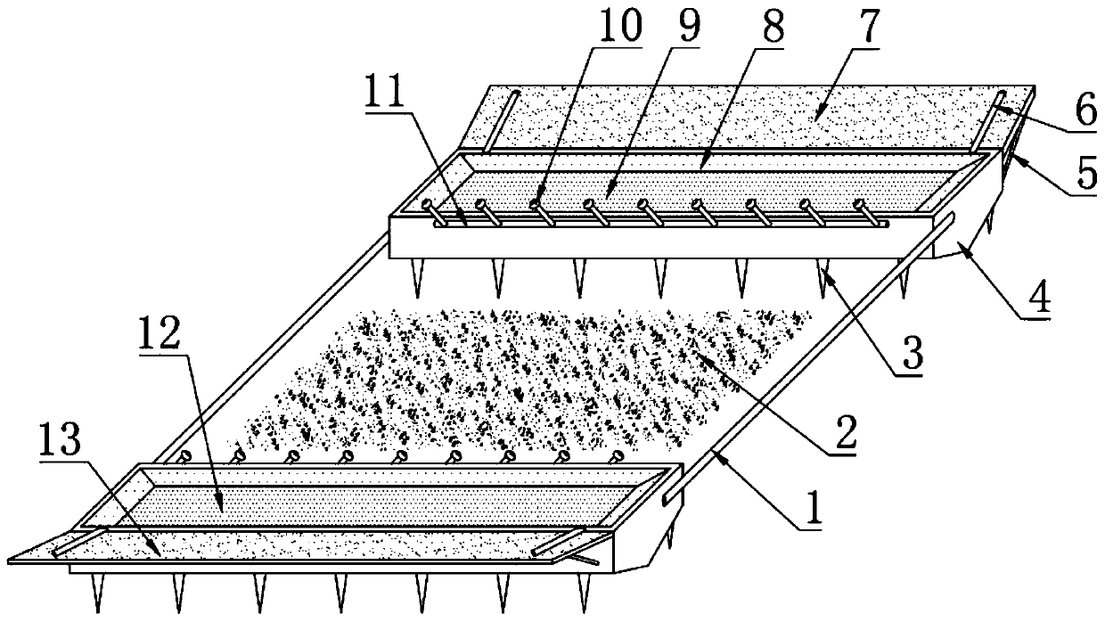 Mountain rainwater collection and irrigation system