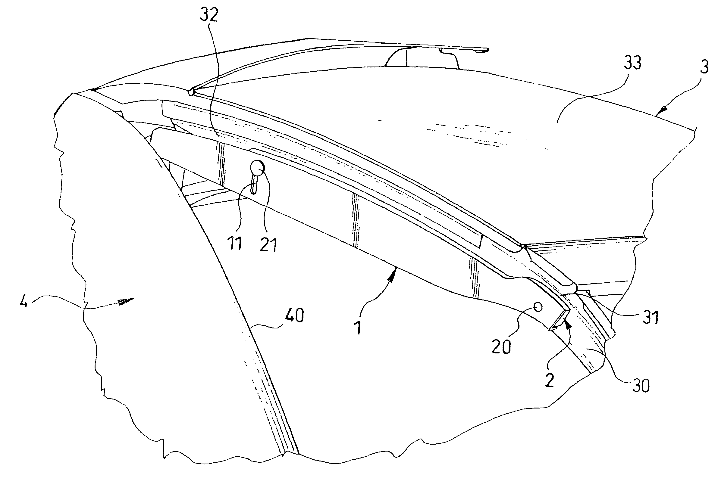 Anti-jamming device in the field of motor vehicles