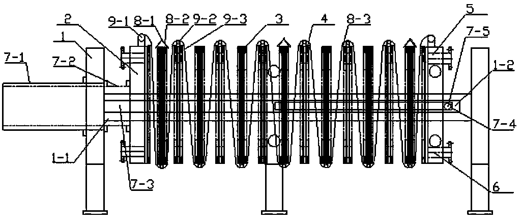 Solid and liquid separator for materials