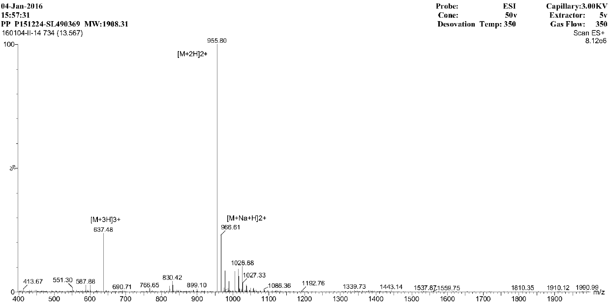 Symmetrical-terminals antibacterial peptide PP and preparation method and application thereof