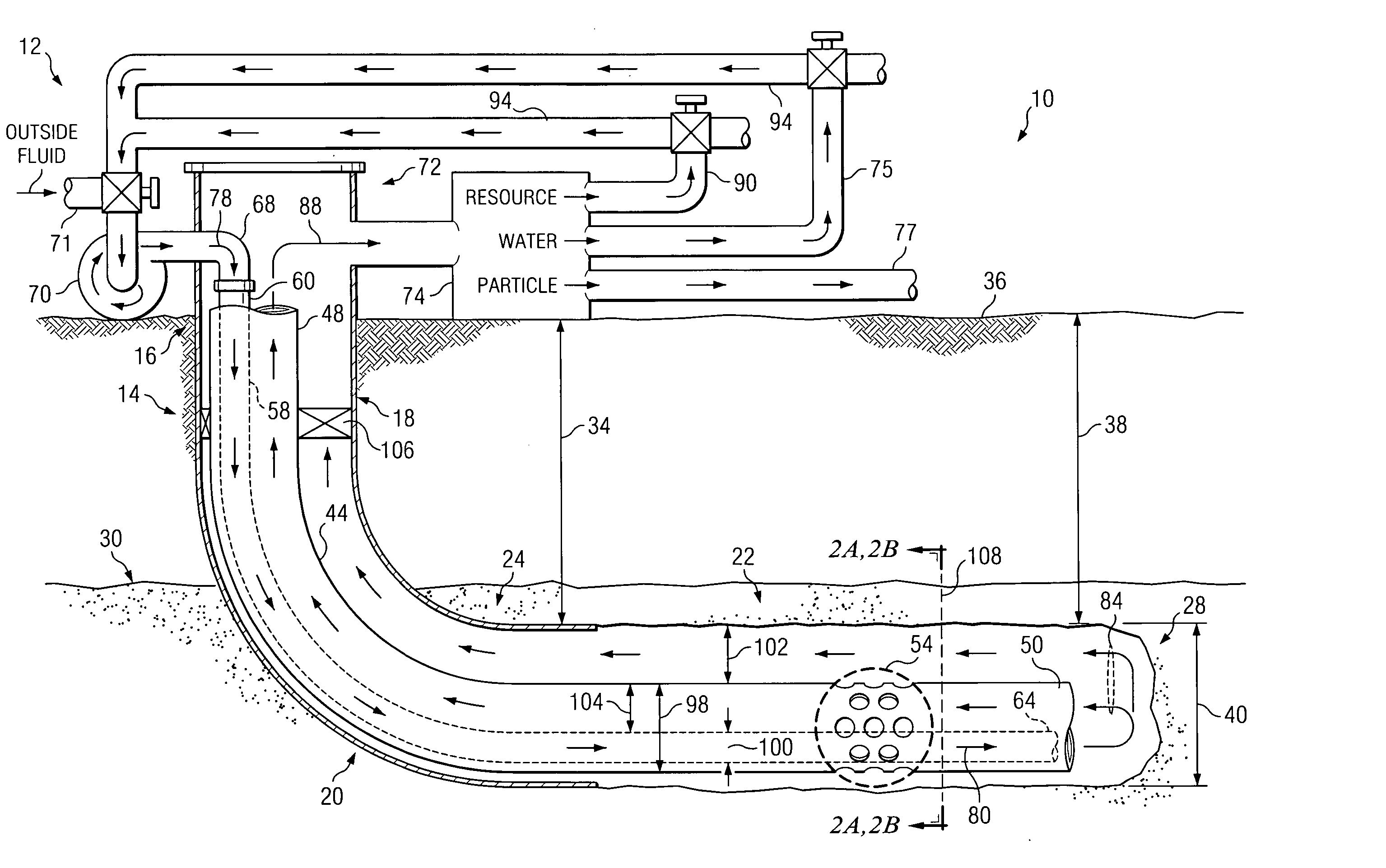 Method and system for extraction of resources from a subterranean well bore