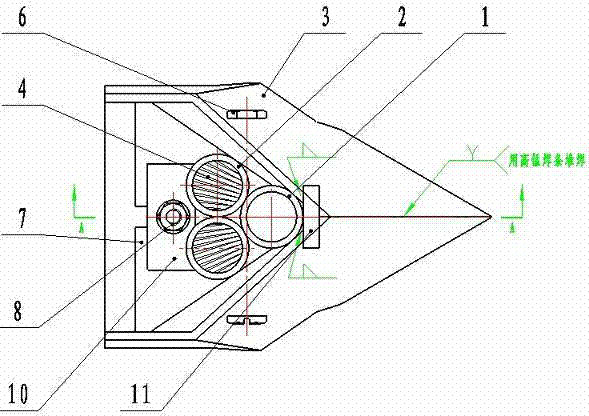 Combined type ditcher for wheat sowing