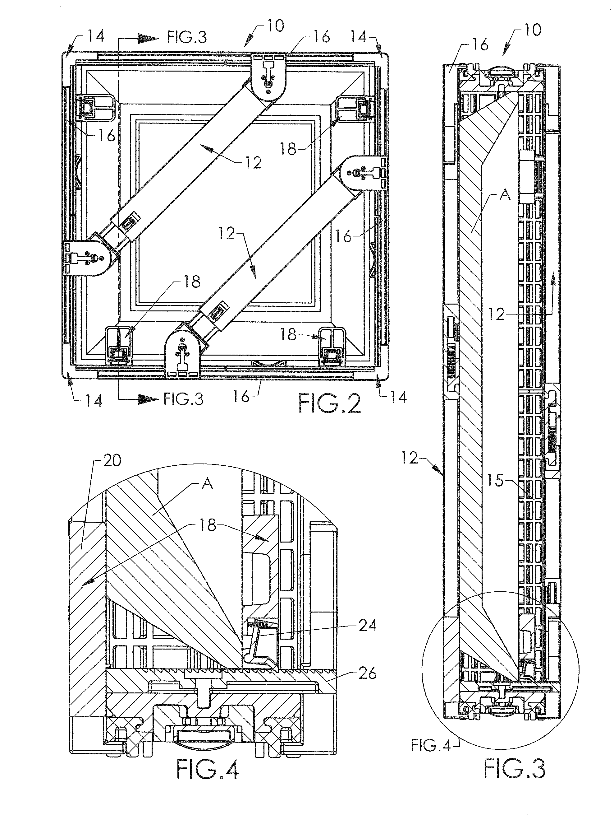 Adjustable, reusable packing crate