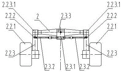 Four-wheel steering axle assembly of farmland pesticide spraying car