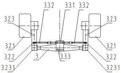 Four-wheel steering axle assembly of farmland pesticide spraying car