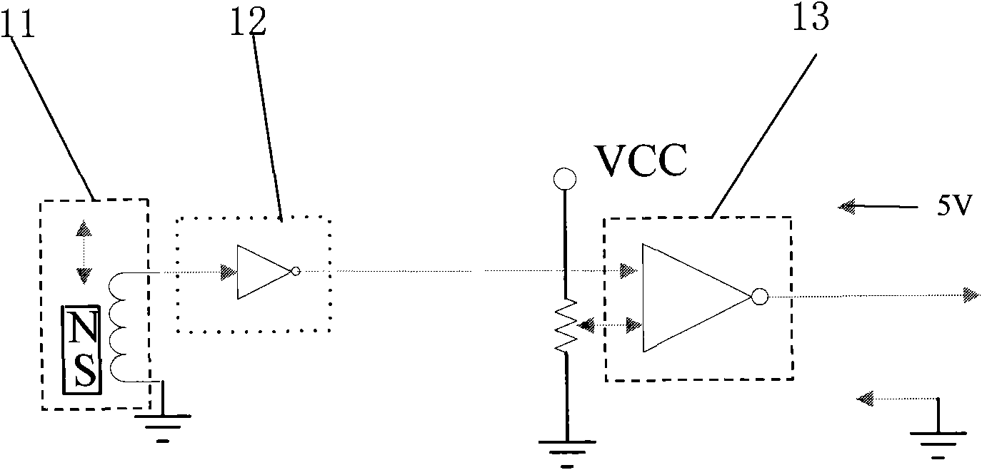 Vehicle burglar alarm sensing head and signal processing method thereof