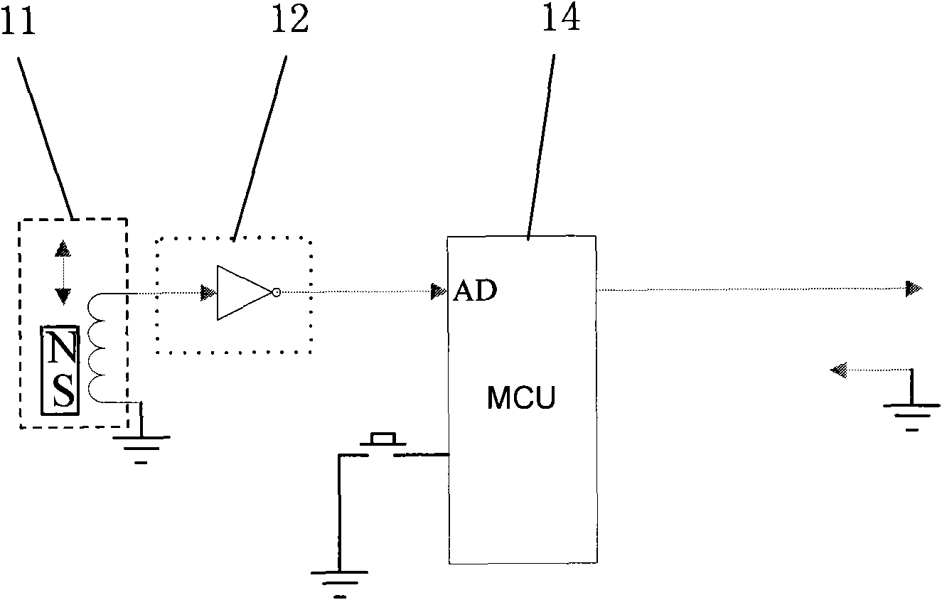 Vehicle burglar alarm sensing head and signal processing method thereof