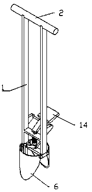 Hole-digging device for garden planting