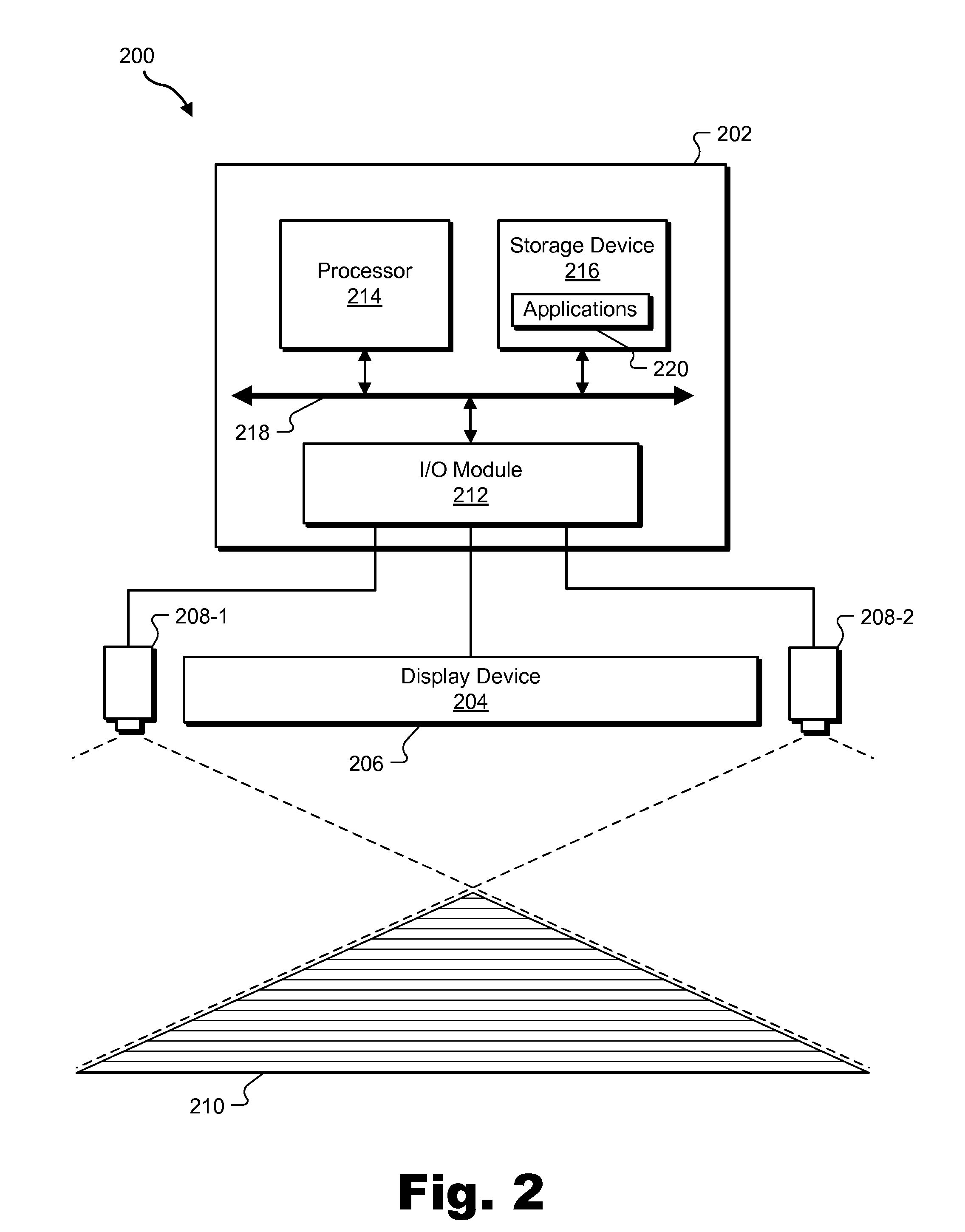 Spatial-input-based cursor projection systems and methods