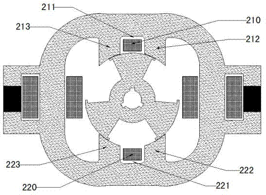 Single-phase magnetic-flux switching-type variable reluctance motor