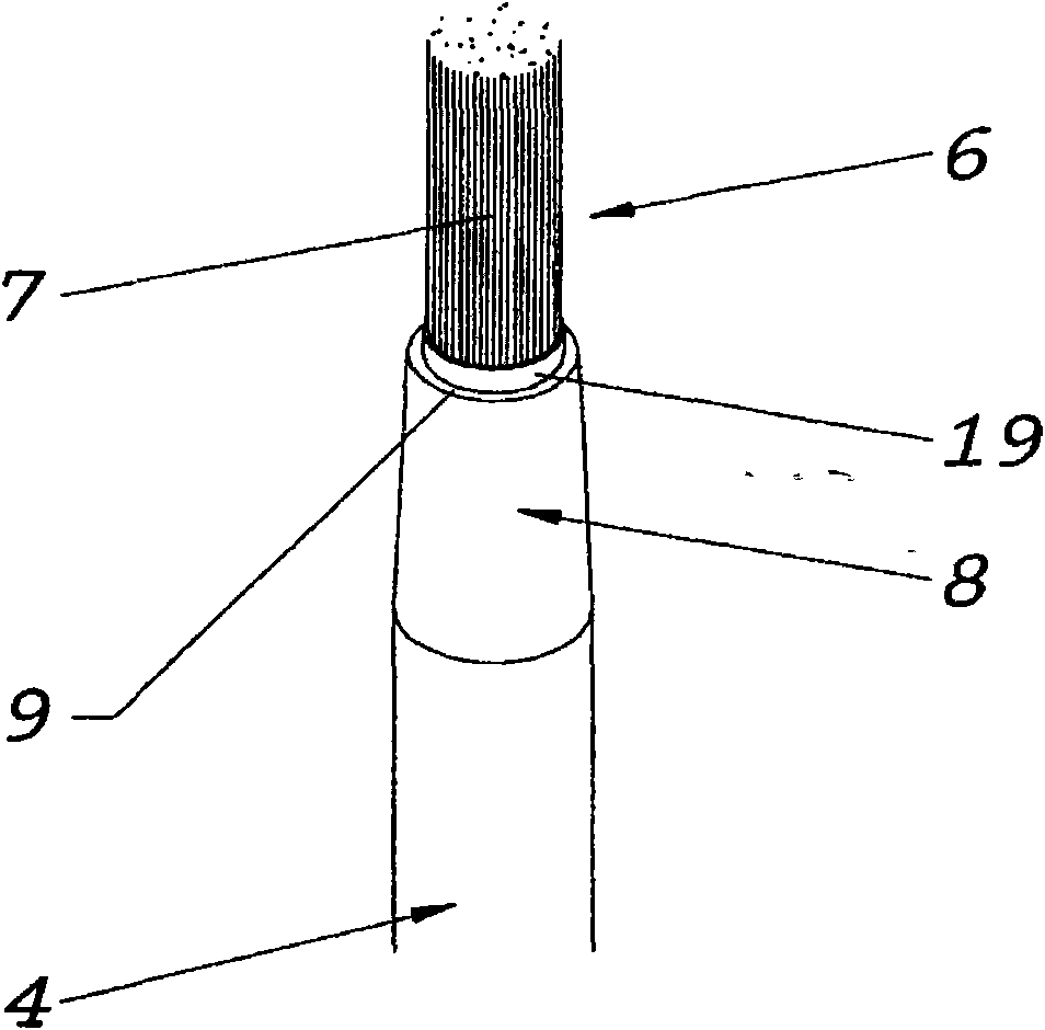 Cosmetic applying device