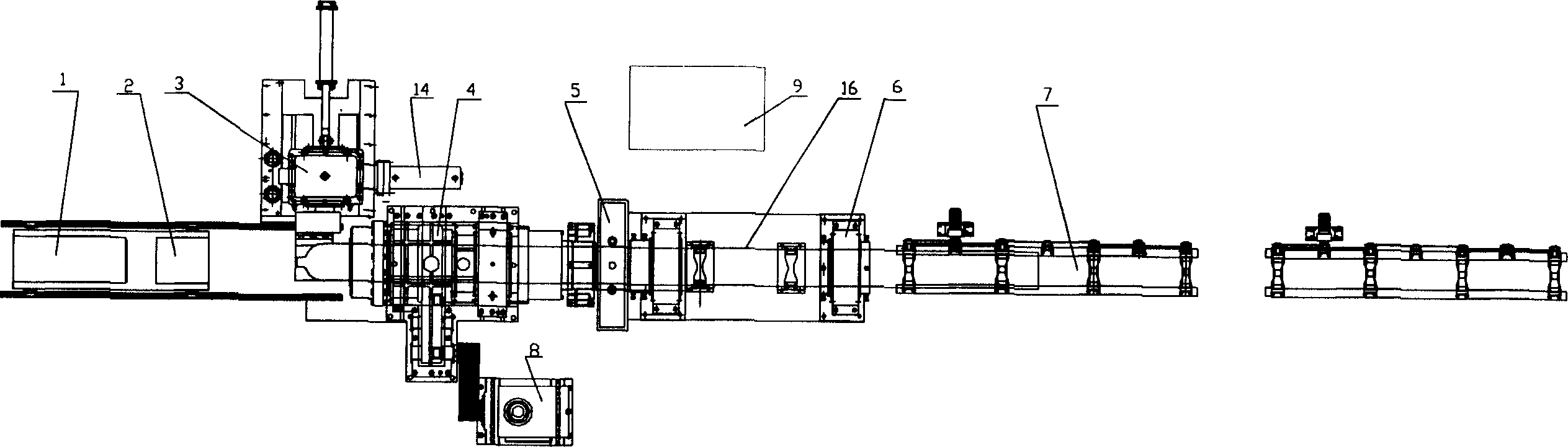 Special closing-in machine for high-pressure seamless gas cylinder