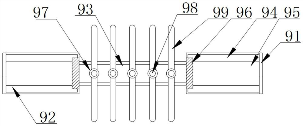 Flue gas filtering and purifying device for vacuum filter