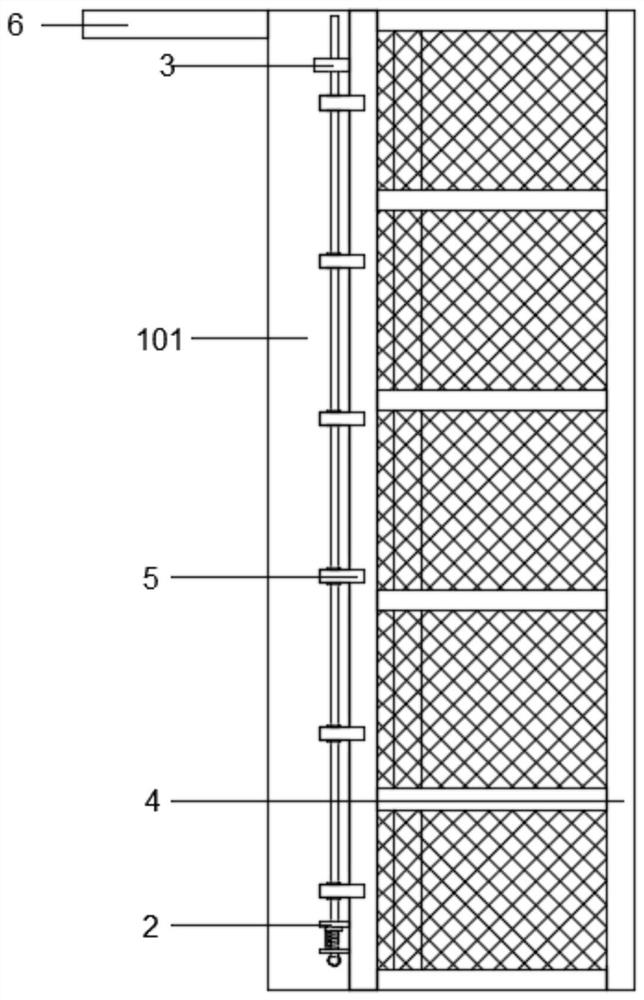 Construction ladder with quick-folding guardrail installed