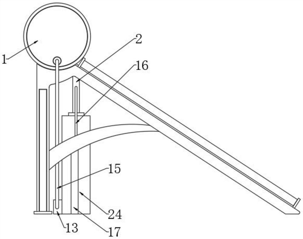 A solar water heater with high-efficiency heat-gathering and heat-preserving functions