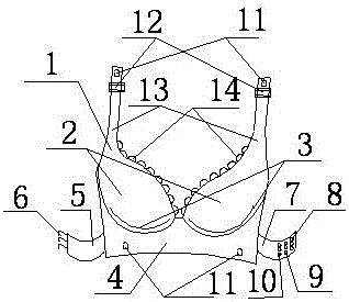 Laced three-dimensional crease-free curved underwear