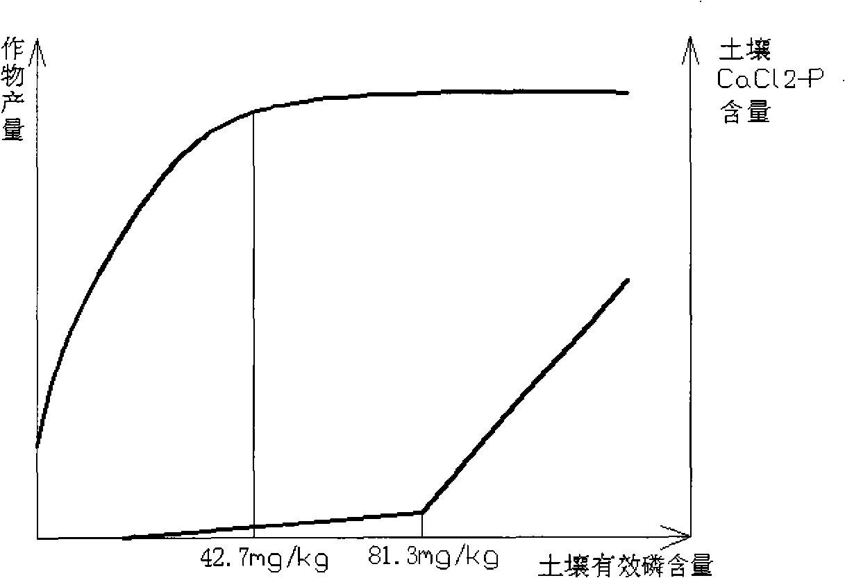 Method for determining dry land optimum phosphorus application amount