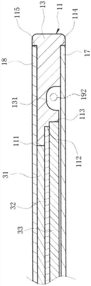 Connection structure with display module