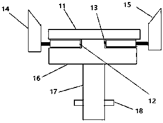 Combined tool clamp for automobile door ring laser tailor-welded plates